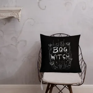 "Bog Witch" Themed Throw Pillow