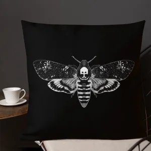 Moth Pattern Throw Pillow
