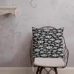 Abstract Eye Pattern Throw Pillow