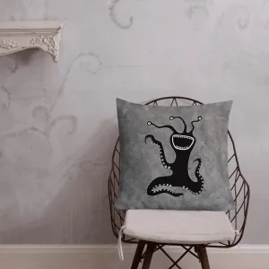 Abstract Tentacle Creature Throw Pillow