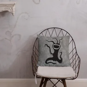 Abstract Tentacle Creature Throw Pillow