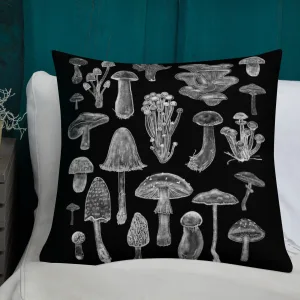 Mushroom Pattern Throw Pillow