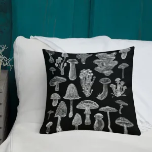 Mushroom Pattern Throw Pillow