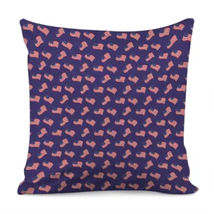 4th of July American Flag Pattern Print Throw Pillow With Inner Home Decor