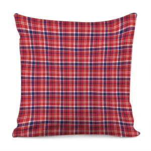 4th of July American Plaid Print Throw Pillow With Inner Home Decor