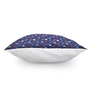 4th of July American Star Pattern Print Throw Pillow With Inner Home Decor