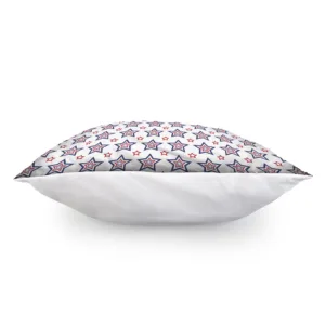 4th of July USA Star Pattern Print Throw Pillow With Inner Home Decor