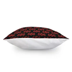 666 Satan Pattern Print Throw Pillow With Inner Home Decor