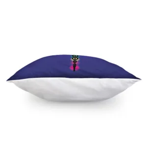 7 Chakras Caduceus Print Throw Pillow With Inner Home Decor