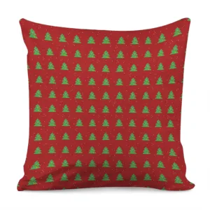 8-Bit Pixel Christmas Tree Pattern Print Throw Pillow With Inner Home Decor