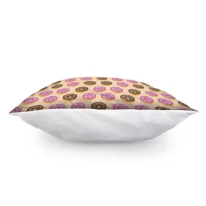 8-Bit Pixel Donut Print Throw Pillow With Inner Home Decor
