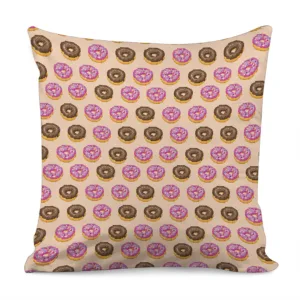 8-Bit Pixel Donut Print Throw Pillow With Inner Home Decor