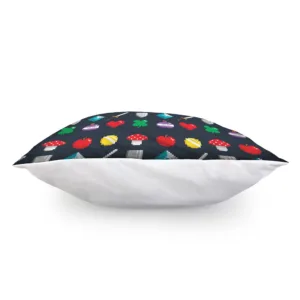 8-Bit Pixel Game Items Print Throw Pillow With Inner Home Decor