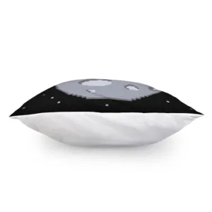 8-Bit Pixel Moon Print Throw Pillow With Inner Home Decor
