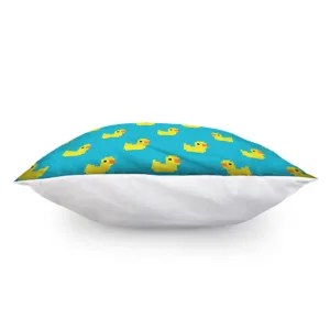 8-Bit Rubber Duck Pattern Print Throw Pillow With Inner Home Decor