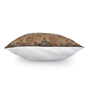 Aboriginal Art Dot Pattern Print Throw Pillow With Inner Home Decor