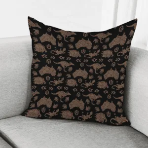 Aboriginal Australian Pattern Print Throw Pillow With Inner Home Decor