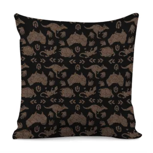 Aboriginal Australian Pattern Print Throw Pillow With Inner Home Decor