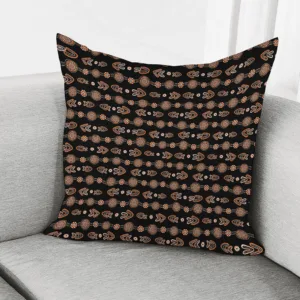 Aboriginal Boomerang Pattern Print Throw Pillow With Inner Home Decor