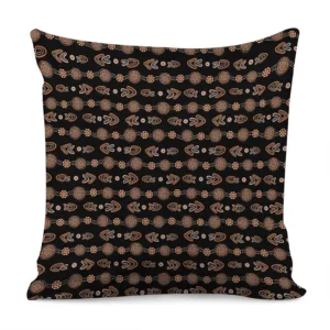 Aboriginal Boomerang Pattern Print Throw Pillow With Inner Home Decor