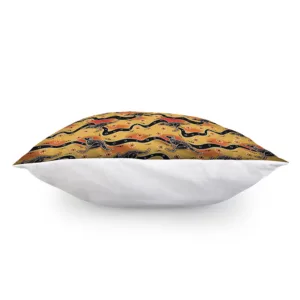 Aboriginal Kangaroo Pattern Print Throw Pillow With Inner Home Decor