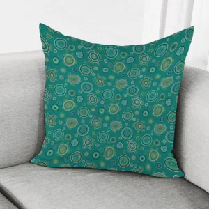 Aboriginal Sea Turtle Pattern Print Throw Pillow With Inner Home Decor
