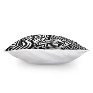 Abstract Dazzle Pattern Print Throw Pillow With Inner Home Decor