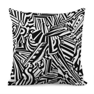 Abstract Dazzle Pattern Print Throw Pillow With Inner Home Decor