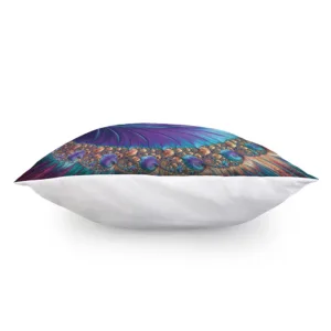 Abstract Fractal Print Throw Pillow With Inner Home Decor