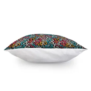 Abstract Funky Pattern Print Throw Pillow With Inner Home Decor