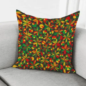 Abstract Geometric Reggae Pattern Print Throw Pillow With Inner Home Decor