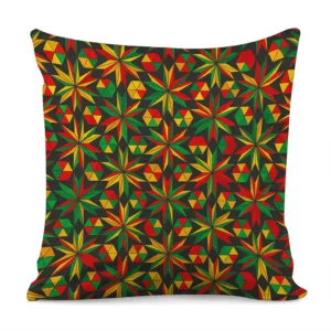 Abstract Geometric Reggae Pattern Print Throw Pillow With Inner Home Decor