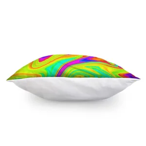 Abstract Liquid Trippy Print Throw Pillow With Inner Home Decor