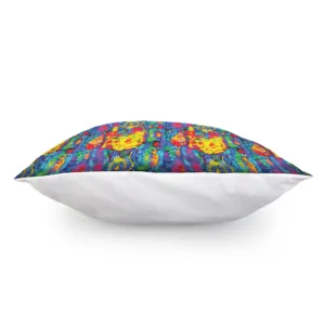 Abstract Psychedelic Print Throw Pillow With Inner Home Decor