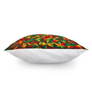 Abstract Reggae Pattern Print Throw Pillow With Inner Home Decor