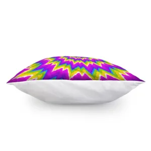 Abstract Spiral Moving Optical Illusion Throw Pillow With Inner Home Decor
