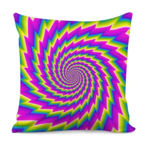 Abstract Twisted Moving Optical Illusion Throw Pillow With Inner Home Decor