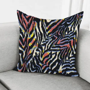 Abstract Zebra Pattern Print Throw Pillow With Inner Home Decor