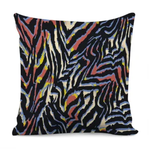 Abstract Zebra Pattern Print Throw Pillow With Inner Home Decor
