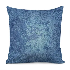 Acid Wash Denim Jeans Pattern Print Throw Pillow With Inner Home Decor