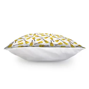 Acoustic Guitar Pattern Print Throw Pillow With Inner Home Decor