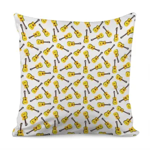 Acoustic Guitar Pattern Print Throw Pillow With Inner Home Decor