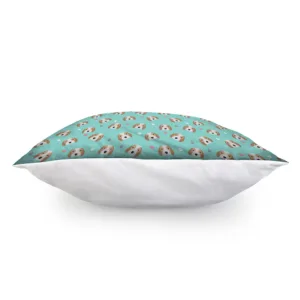 Adorable Beagle Puppy Pattern Print Throw Pillow With Inner Home Decor