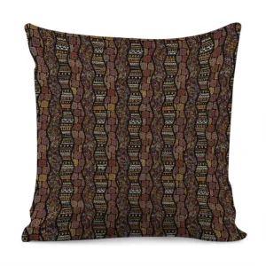African Afro Inspired Pattern Print Throw Pillow With Inner Home Decor