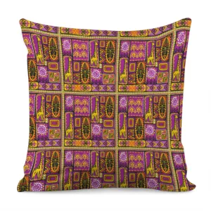 African Ethnic Tribal Inspired Print Throw Pillow With Inner Home Decor