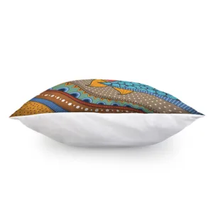 African Sun Print Throw Pillow With Inner Home Decor