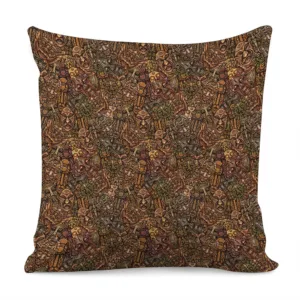African Totem Pattern Print Throw Pillow With Inner Home Decor