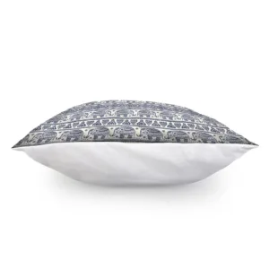 African Tribal Elephant Pattern Print Throw Pillow With Inner Home Decor
