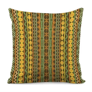 African Tribal Inspired Pattern Print Throw Pillow With Inner Home Decor
