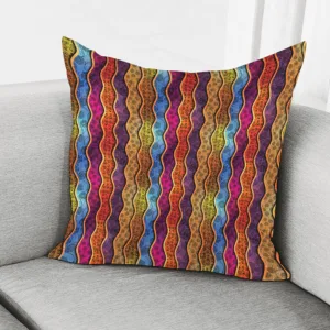 Afro Ethnic Inspired Print Throw Pillow With Inner Home Decor